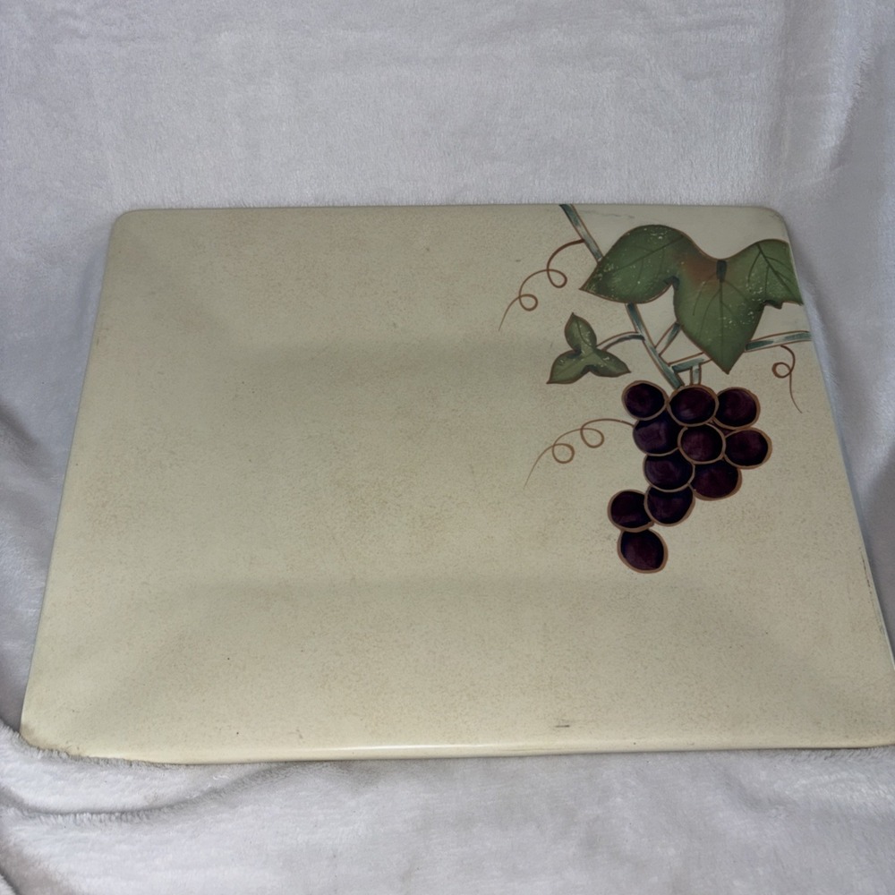 Mikasa High-Fired Iron Stone CHABLIS CW409 Rectangular Platter Small Chip